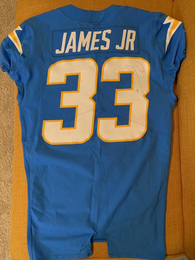 Derwin James Los Angeles Chargers Autographed Nike Royal Alternate Limited  Jersey